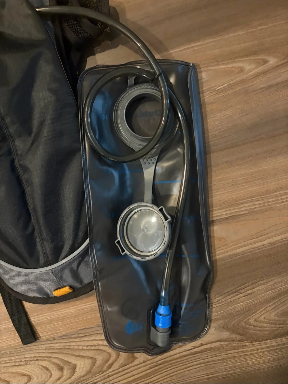 Black and Gray Hydration Sling Backpack - Lightweight Performance Pack